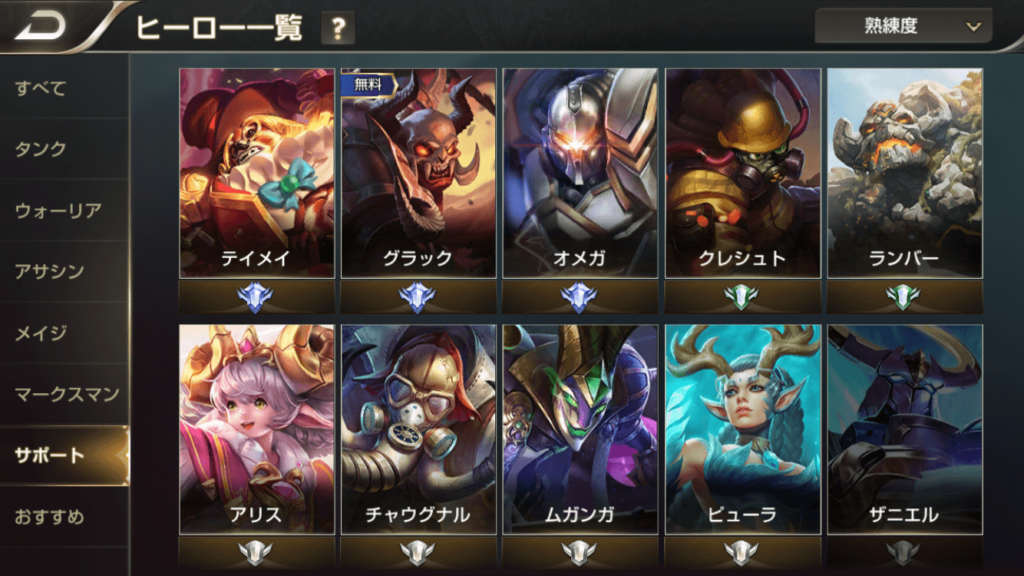 サポートの基本的な立ち回り方