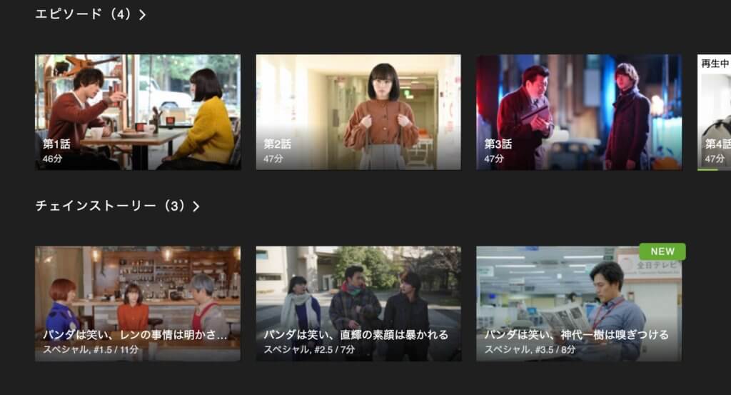 Huluオリジナル作品が観れる